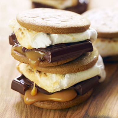 ginger caramel smores