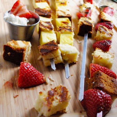 grilled shortcake skewers