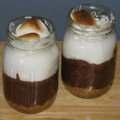 smores in a jar