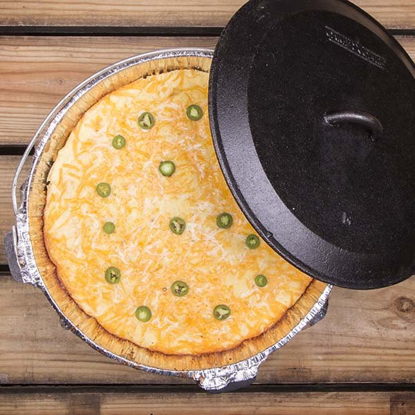 Dutch Oven Enchilada Pie is a great campsite treat ... and surprisingly easy to make.