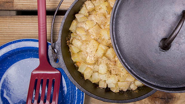 Camp Chef's Dutch Oven Potatoes - The Sporting Chef