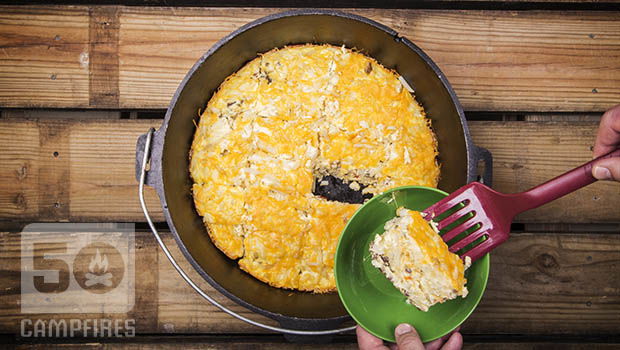 5 Layer Dutch Oven Country Breakfast {Camping Recipe}