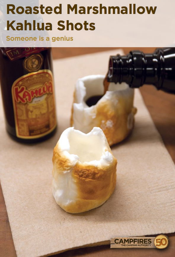 kahlua roasted marshmallow shot