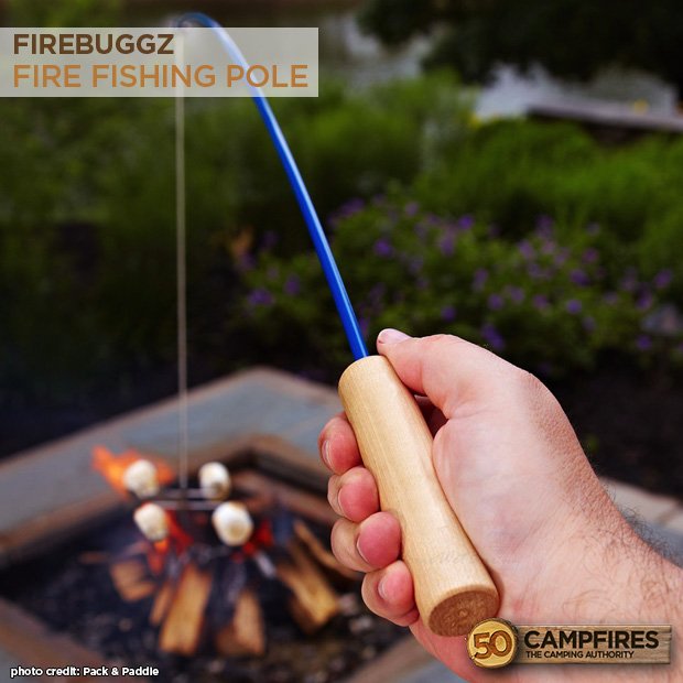 Firebuggz fire fishing pole campfire roaster