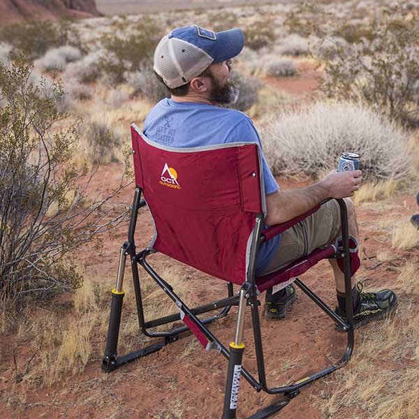 GCI Outdoor Freestyle Rocker in the desert with 50 Campfires.