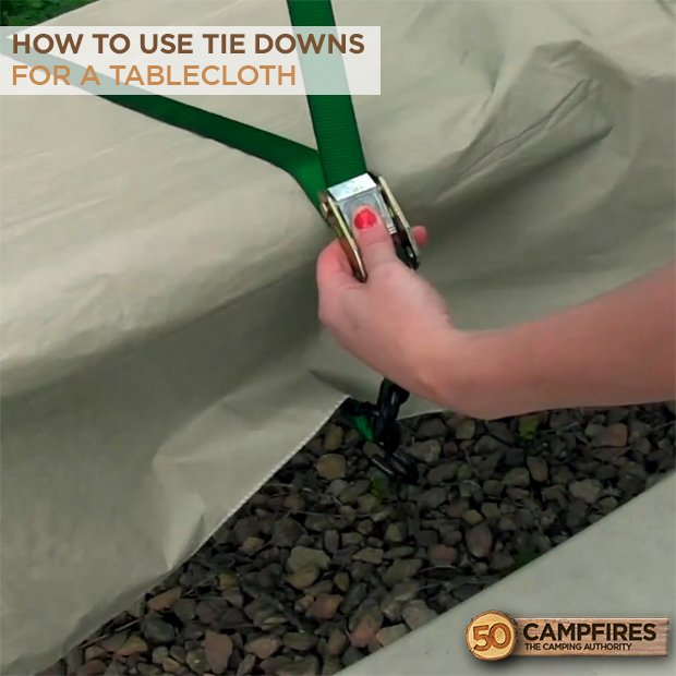 tie downs for a tablecloth