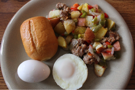 Egg and Sausage Breakfast