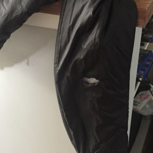 The wounded jacket