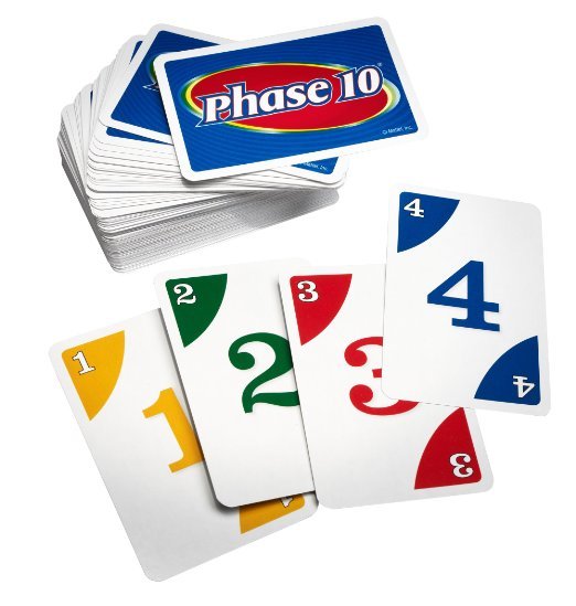 Phase 10 is great for 2-6 players, 7 years and up