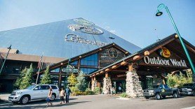 It's not hard to guess this is Bass Pro Shops at the Pyramid in Memphis, Tennessee.