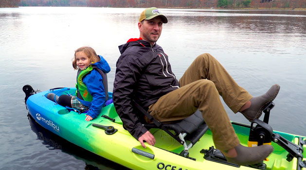 The Last Of The Open Water Young Girls Enjoys A Fall Kayaking Ride