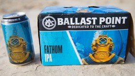 Cans of Ballast Point Fathom IPA are available almost anywhere.