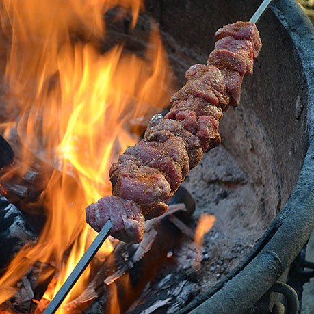 Father's Day Gift Idea Fire Grilling Cowboy Kabob