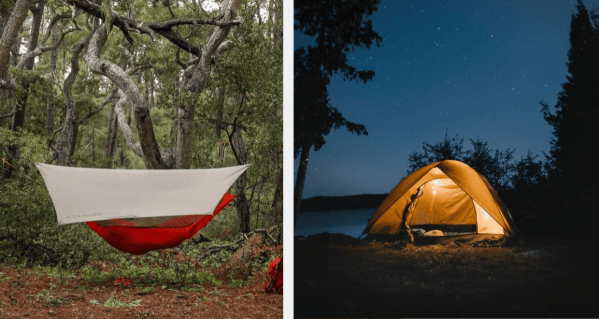 tents vs hammocks for camping