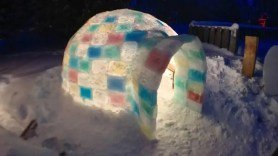 ice block igloo