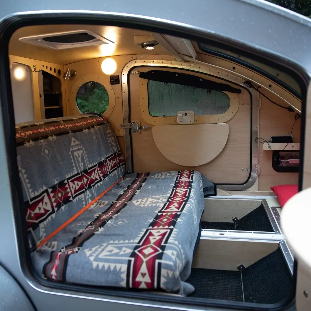 vistabule teardrop trailer interior