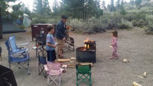 Michael and family camping at June Lake,-CA