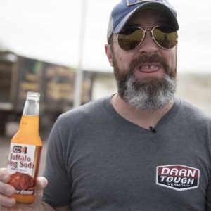 Clint was not impressed with Buffalo Wing soda in the Roadside Food Challenge