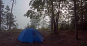 Nimbostratus Clouds above Stephens State Forest in Iowa