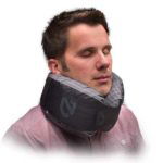 man wearing NEMO Fillo HQ Travel Pillow against white background