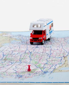 Maps for travel plans for vacation roadtrips