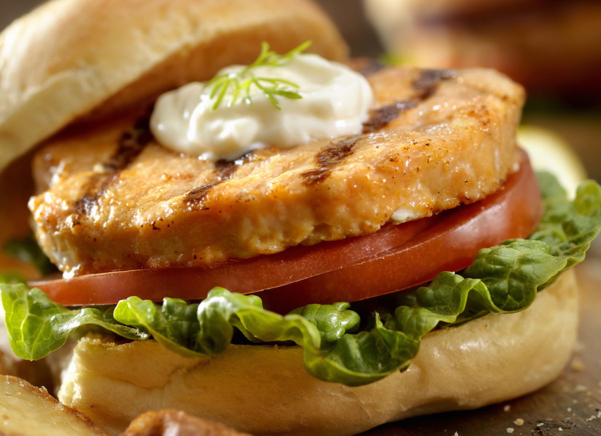 Grilled Salmon Burgers - Weekend at the Cottage