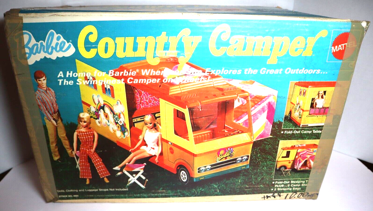 1970s barbie camping
