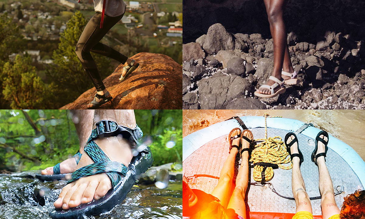 The Great Outdoor Sandal Debate Chacos or Tevas Outdoors with Bear Grylls