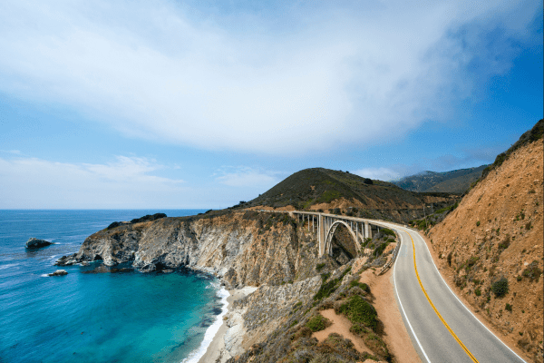 california road trip outdoors