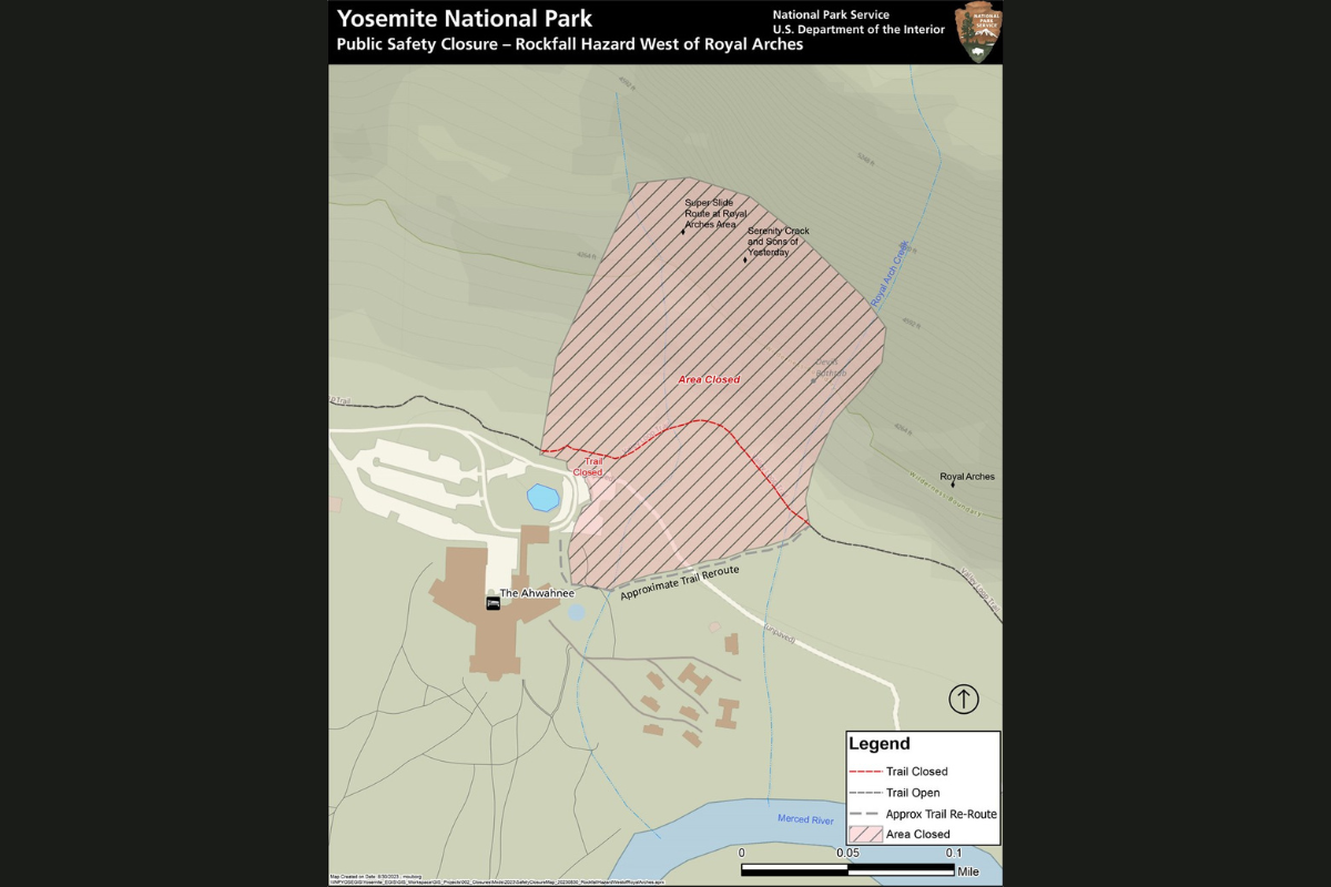 yosemite climbing closure