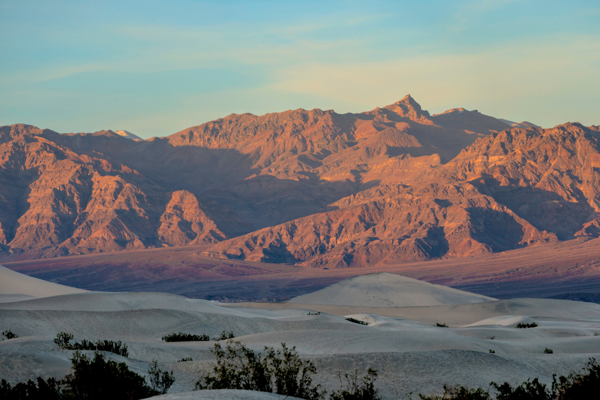 death valley in the winter