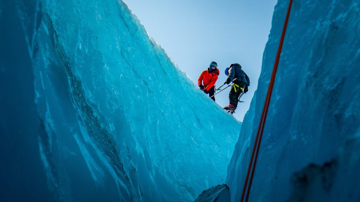 Ice climbing alaska