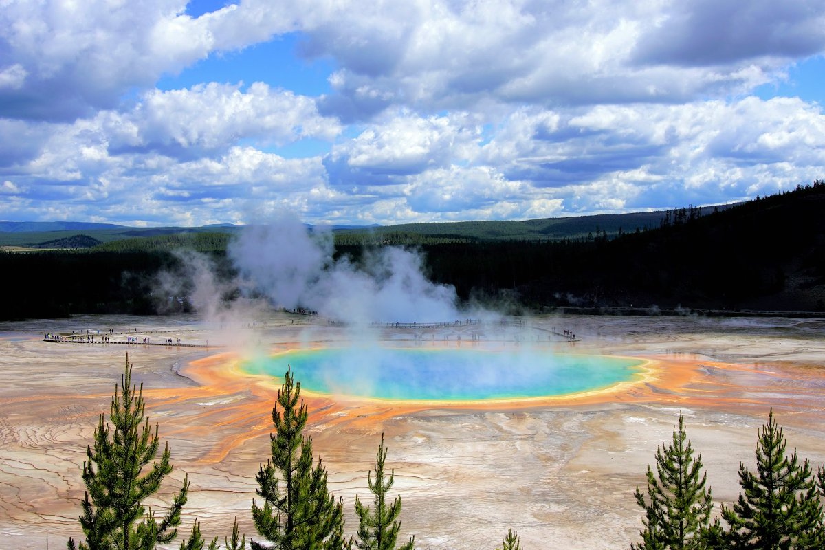 Yellowstone National Park Grand Prismatic Pool