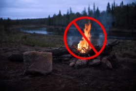 no campfires in national park