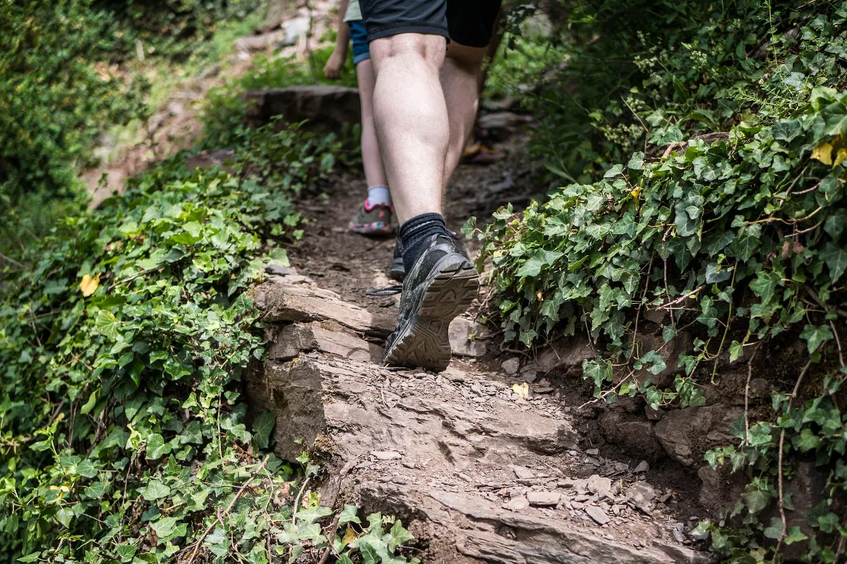 Hiking boots with outlet ankle support