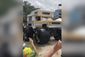 overland camper monster truck