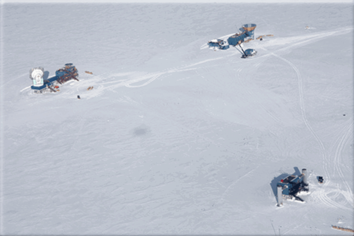 the alleged secret base in Antarctica.