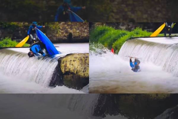 Freestyle kayakers