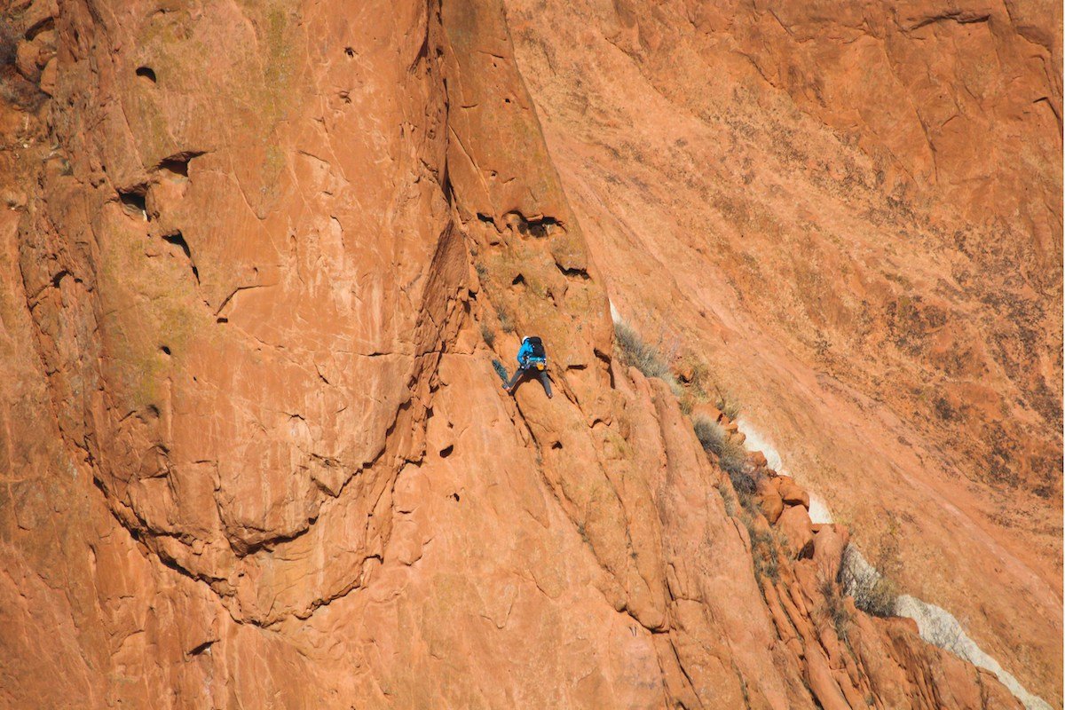 rock climbing in Garden of the Gods Colorado