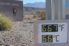 how hot in Death Valley