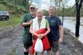 man saved woman from flood north carolina